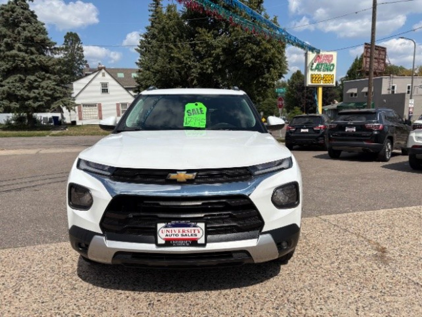 2023 Summit White Chevrolet Trailblazer AWD LT (KL79MRSL8PB) with an ECOTEC 1.3L I-3 direct injection engine, located at 745 S Robert St, St. Paul, MN, 55107, (651) 222-2991, 44.923389, -93.081215- Photo#1