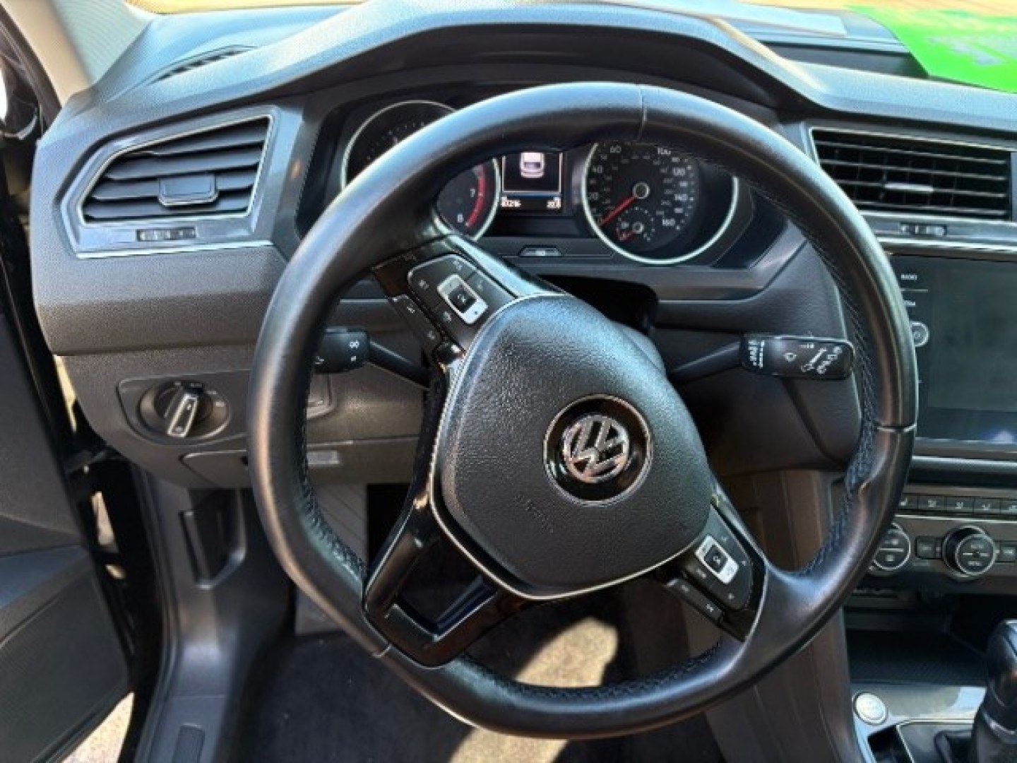 2019 Deep Black Pearl Volkswagen Tiguan 2.0T SE | 2.0T SEL | 2.0T SEL R-Line | 2.0T SEL R-Line Black (3VV2B7AXXKM) with an 2L I-4 direct injection engine, located at 745 S Robert St, St. Paul, MN, 55107, (651) 222-2991, 44.923389, -93.081215- Photo#12
