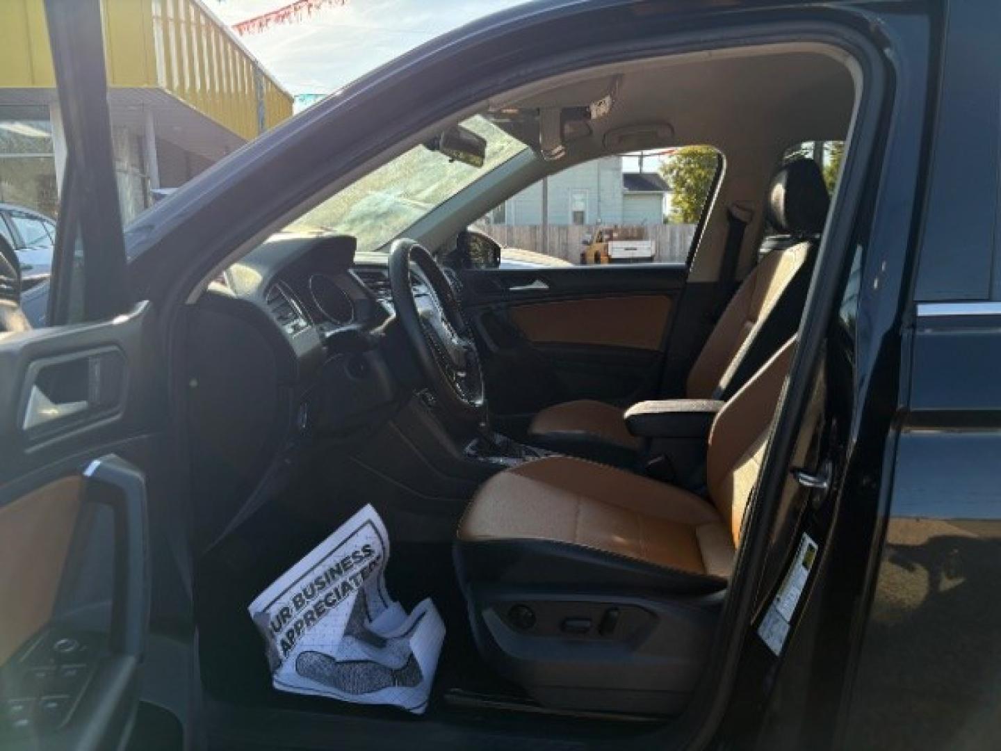 2019 Deep Black Pearl Volkswagen Tiguan 2.0T SE | 2.0T SEL | 2.0T SEL R-Line | 2.0T SEL R-Line Black (3VV2B7AXXKM) with an 2L I-4 direct injection engine, located at 745 S Robert St, St. Paul, MN, 55107, (651) 222-2991, 44.923389, -93.081215- Photo#19