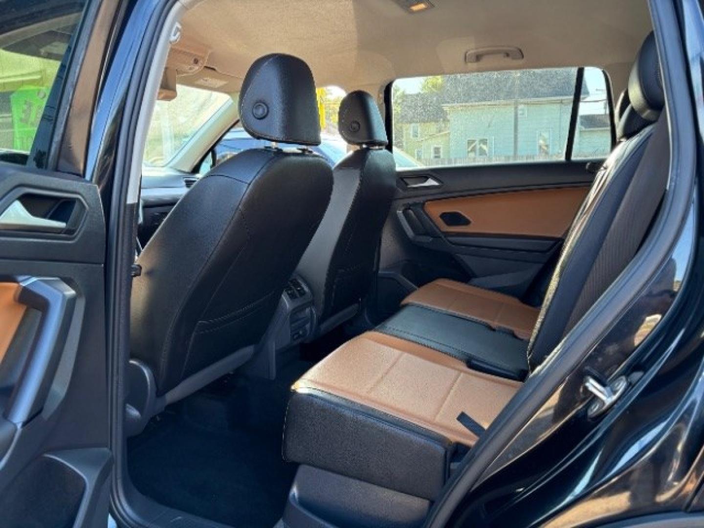 2019 Deep Black Pearl Volkswagen Tiguan 2.0T SE | 2.0T SEL | 2.0T SEL R-Line | 2.0T SEL R-Line Black (3VV2B7AXXKM) with an 2L I-4 direct injection engine, located at 745 S Robert St, St. Paul, MN, 55107, (651) 222-2991, 44.923389, -93.081215- Photo#20