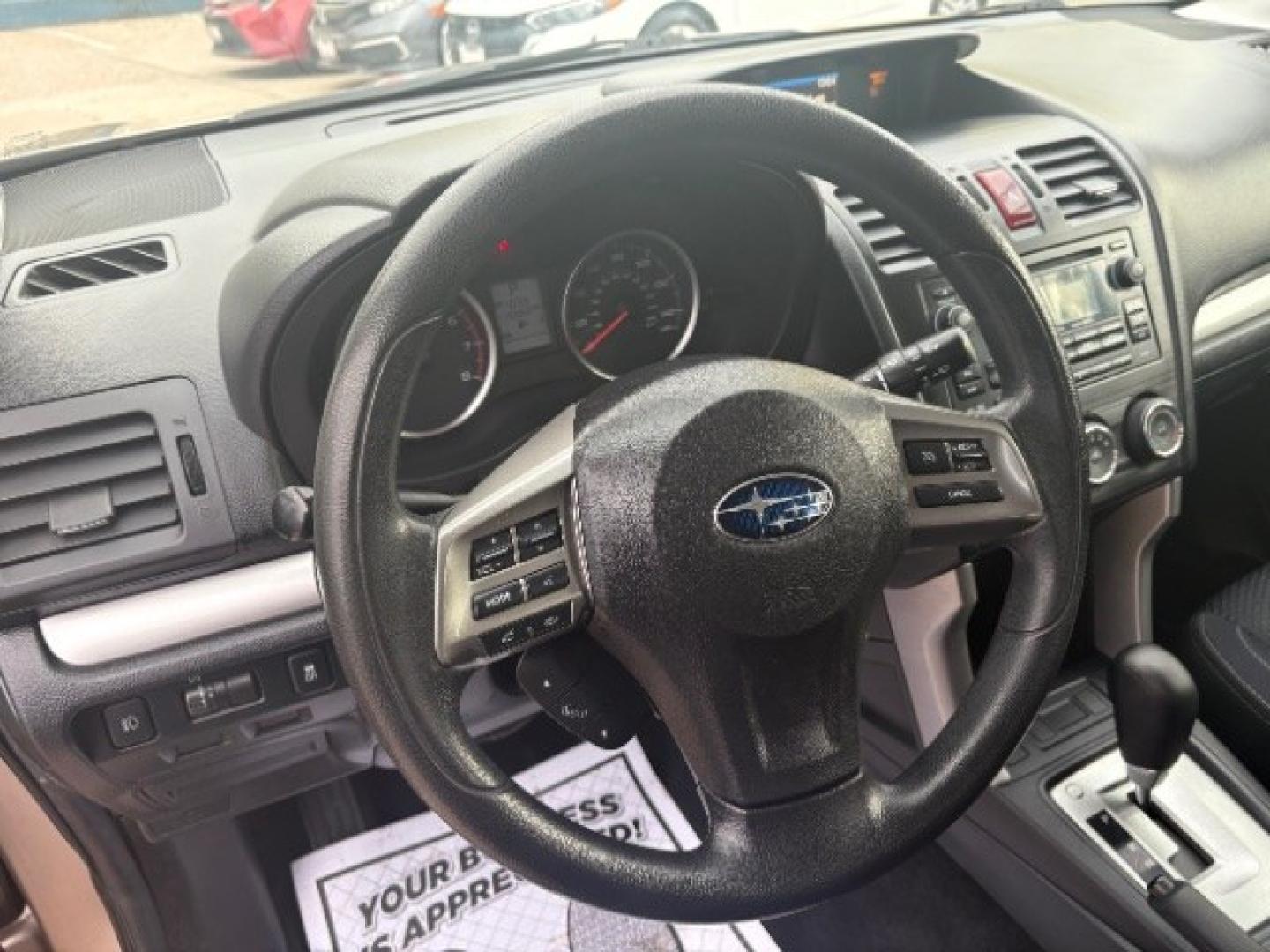 2015 Burnished Bronze Metallic Subaru Forester 2.5i (JF2SJABC0FH) with an 2.5L H-4 DOHC engine, located at 745 S Robert St, St. Paul, MN, 55107, (651) 222-2991, 44.923389, -93.081215- Photo#10